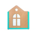 Raumteiler Haus, Dach und Fenster mit Plexiglas 